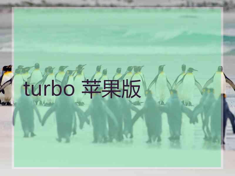 turbo 苹果版