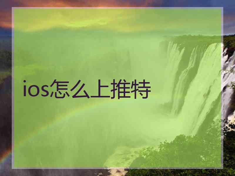 ios怎么上推特