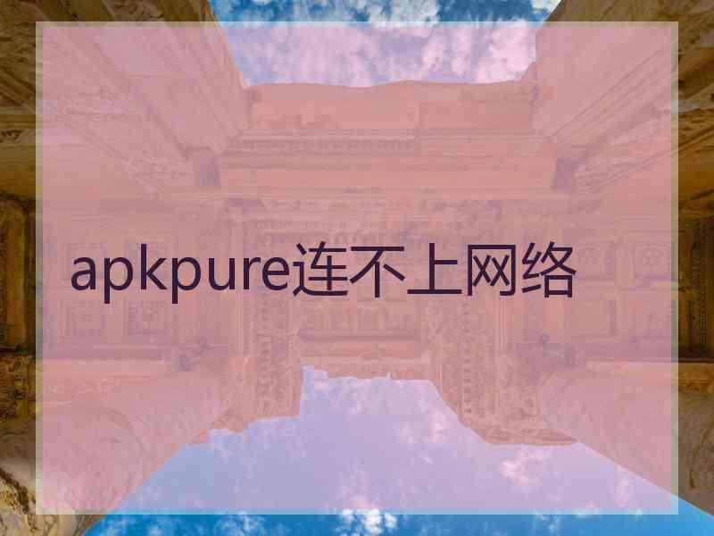 apkpure连不上网络