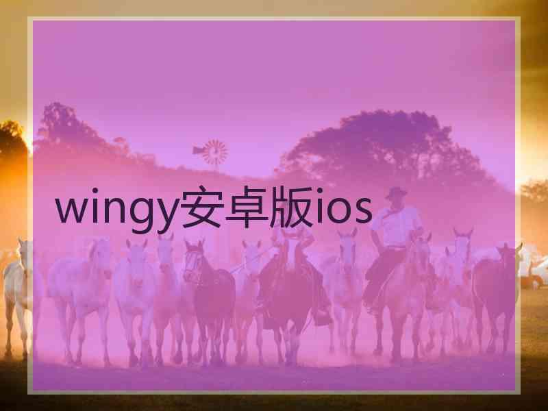 wingy安卓版ios