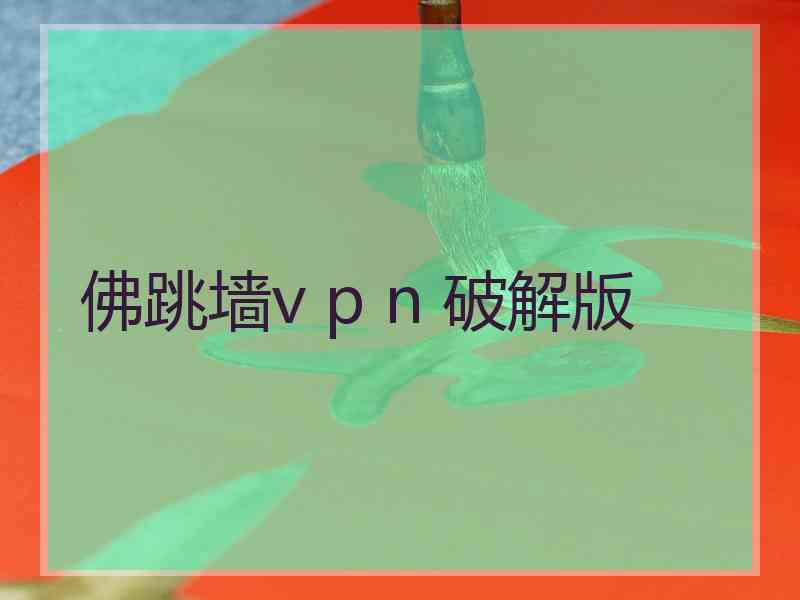 佛跳墙v p n 破解版