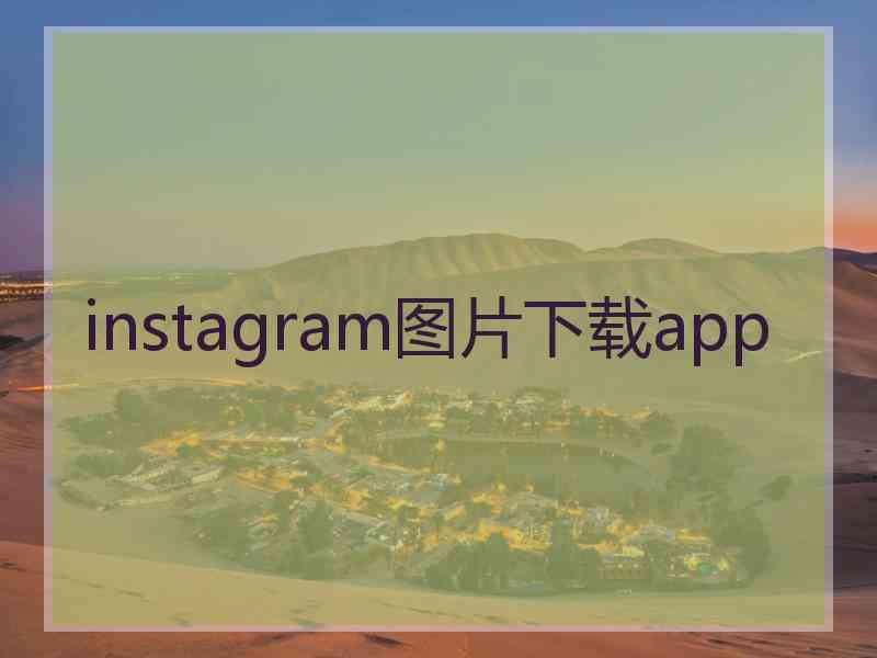 instagram图片下载app