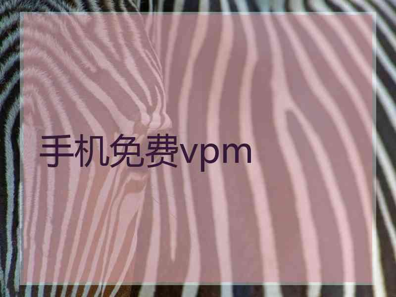 手机免费vpm