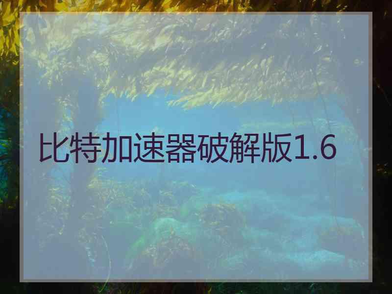 比特加速器破解版1.6