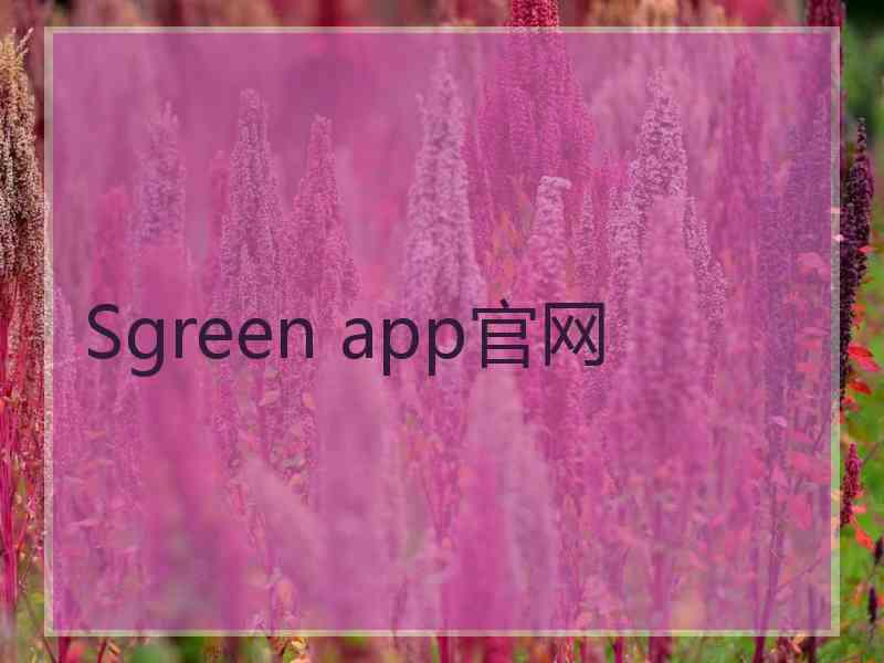 Sgreen app官网