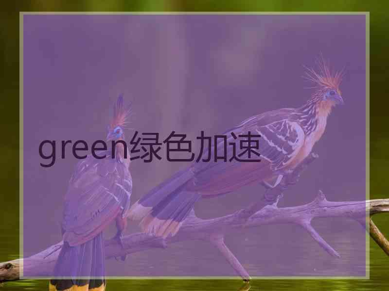 green绿色加速