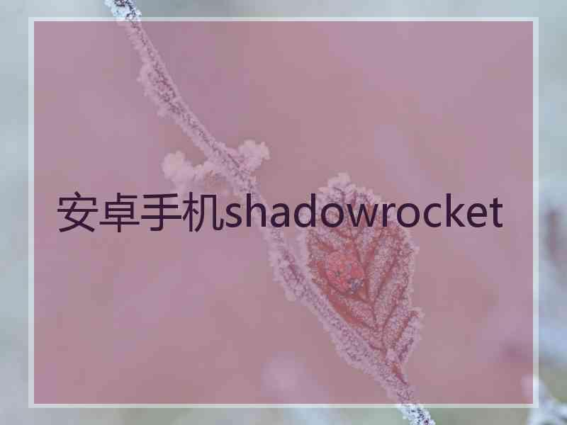 安卓手机shadowrocket