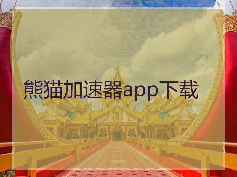 熊猫加速器app下载