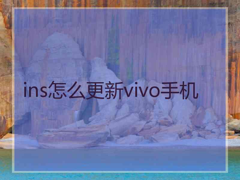 ins怎么更新vivo手机