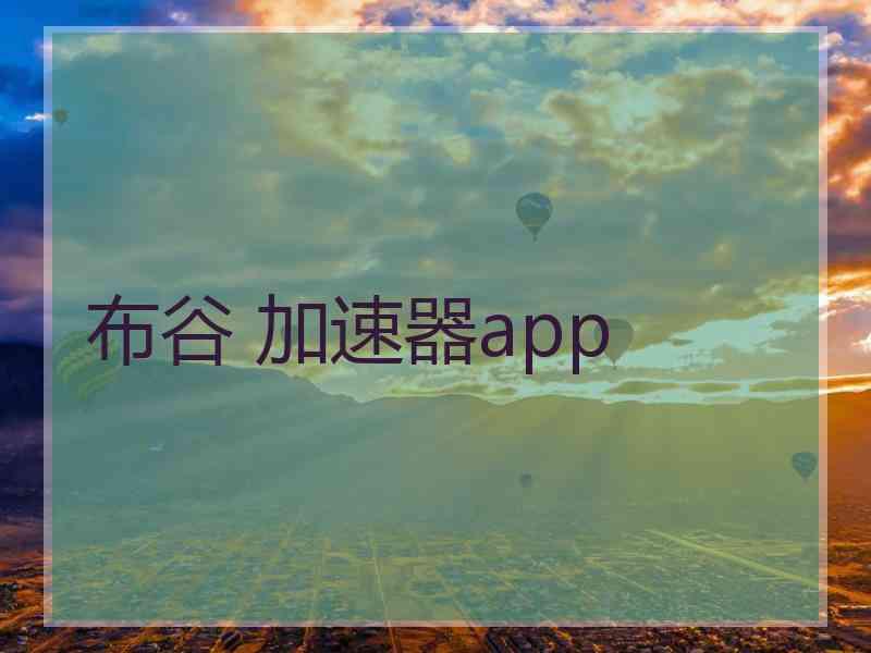 布谷 加速器app