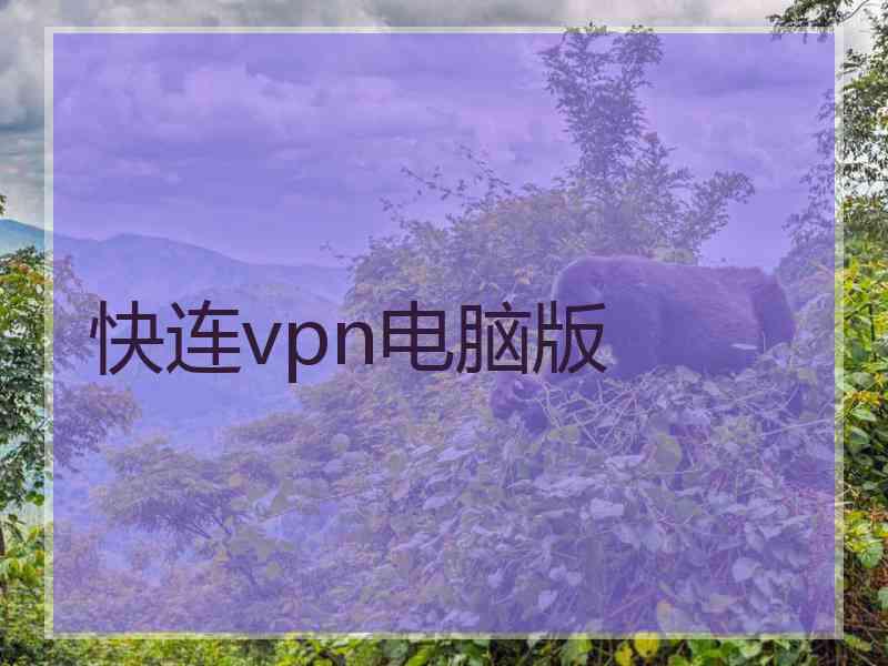 快连vpn电脑版