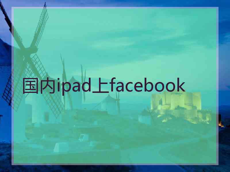 国内ipad上facebook