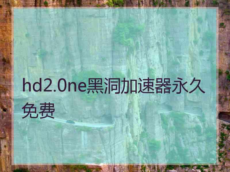 hd2.0ne黑洞加速器永久免费