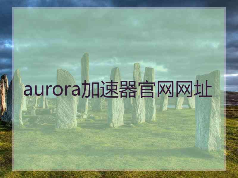 aurora加速器官网网址