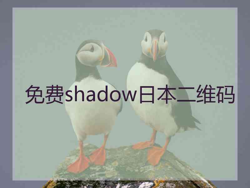 免费shadow日本二维码