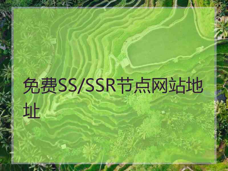 免费SS/SSR节点网站地址