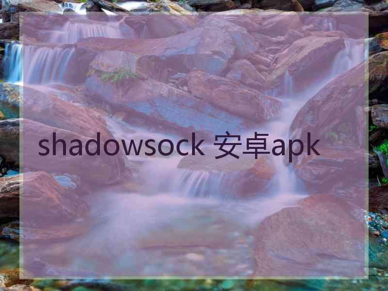 shadowsock 安卓apk