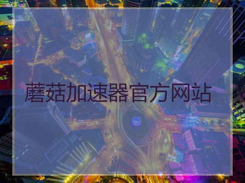 蘑菇加速器官方网站