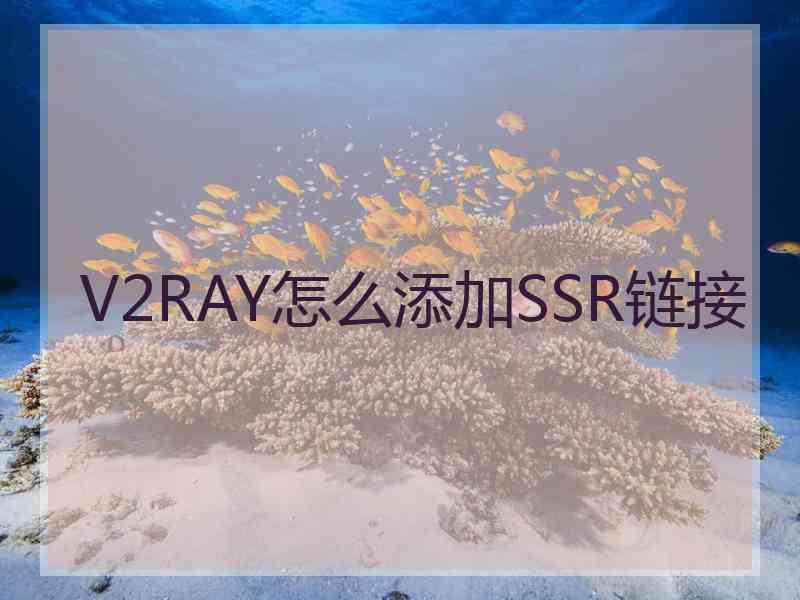 V2RAY怎么添加SSR链接