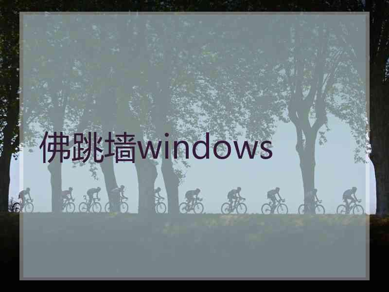 佛跳墙windows