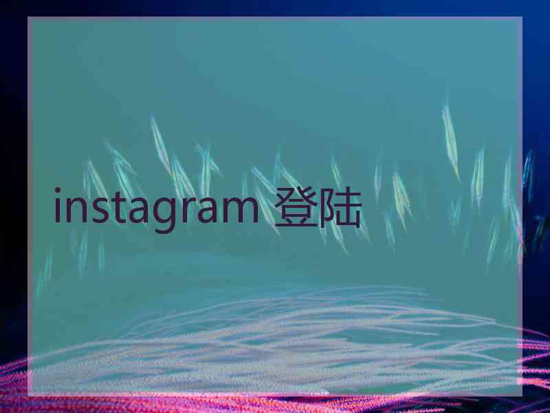 instagram 登陆