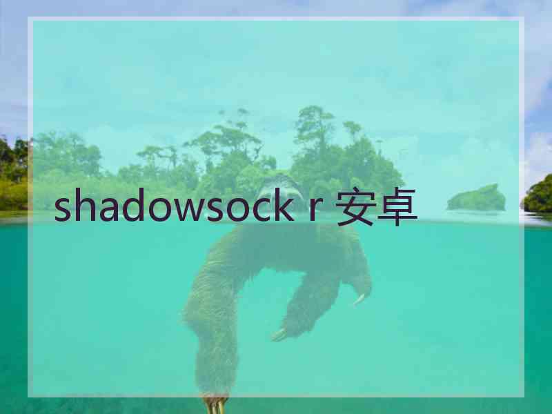 shadowsock r 安卓