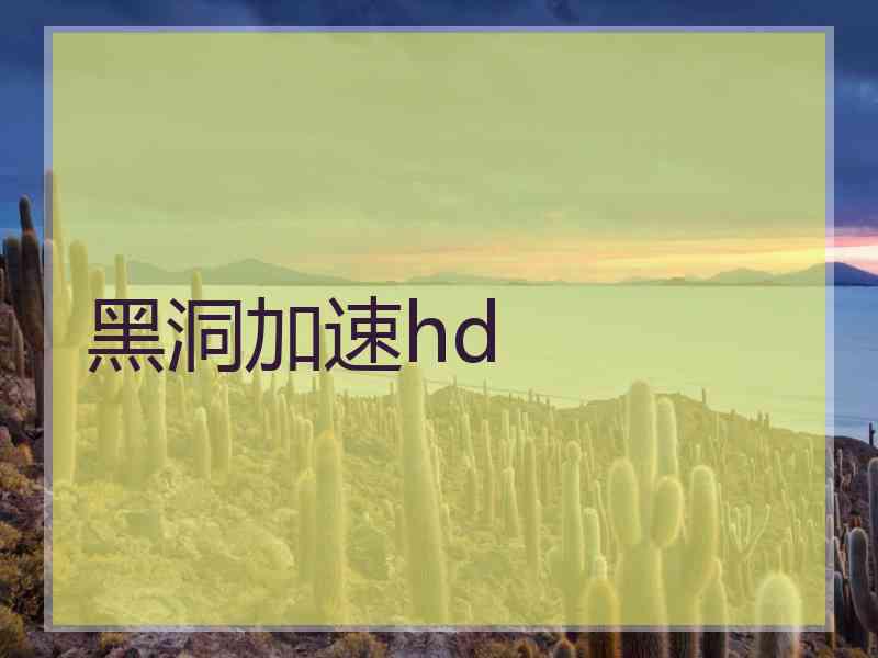 黑洞加速hd