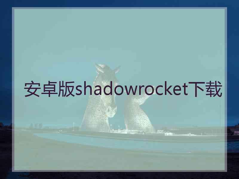 安卓版shadowrocket下载