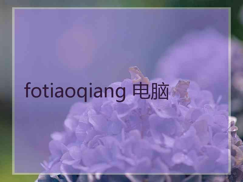 fotiaoqiang 电脑