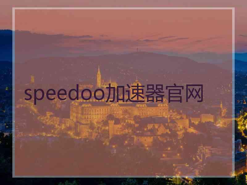 speedoo加速器官网