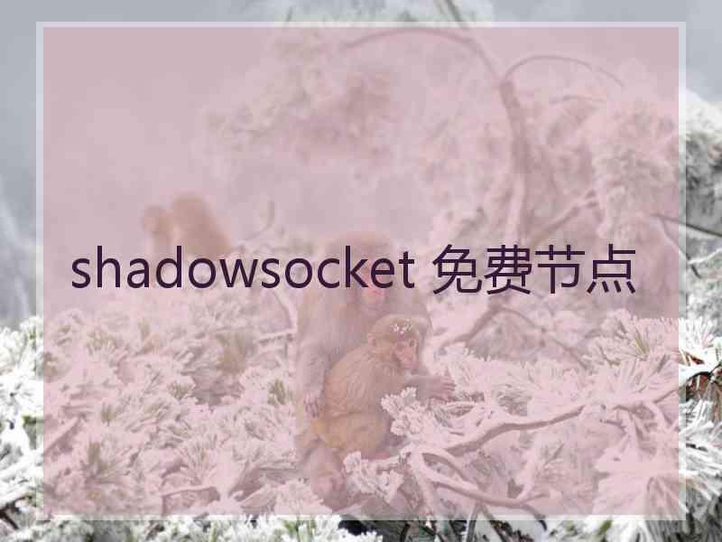 shadowsocket 免费节点