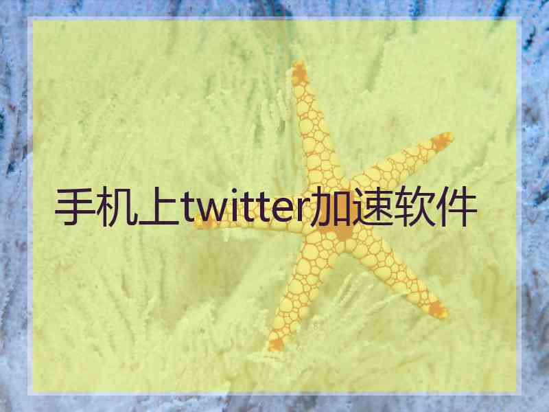 手机上twitter加速软件