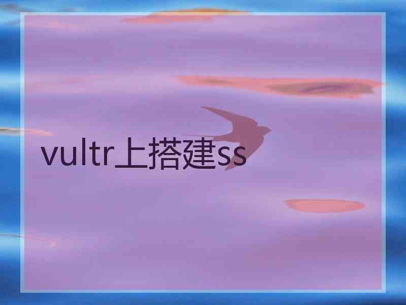 vultr上搭建ss