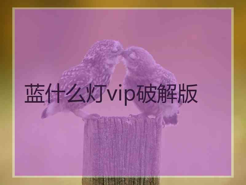 蓝什么灯vip破解版