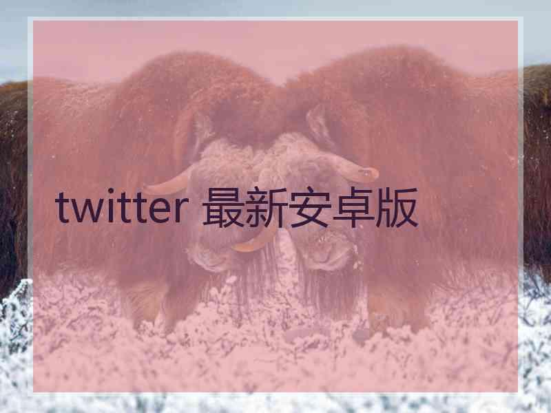 twitter 最新安卓版