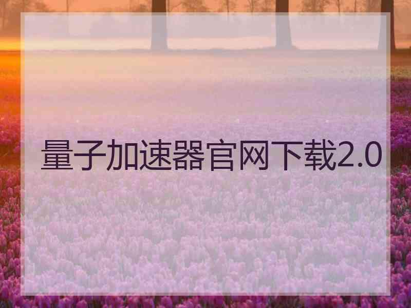 量子加速器官网下载2.0