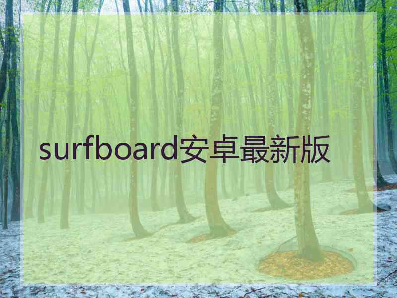 surfboard安卓最新版