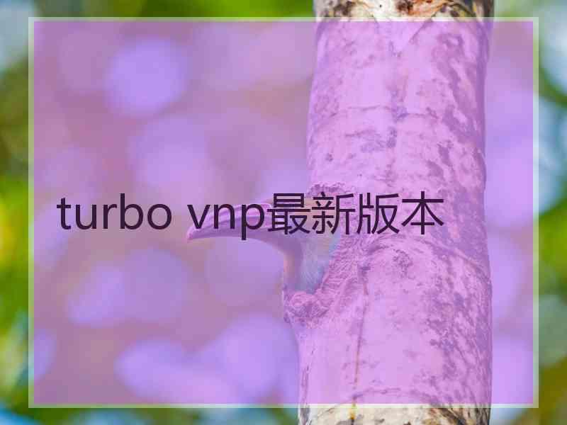 turbo vnp最新版本