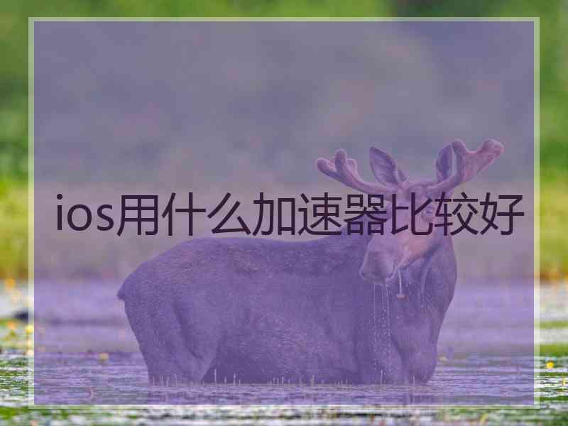 ios用什么加速器比较好