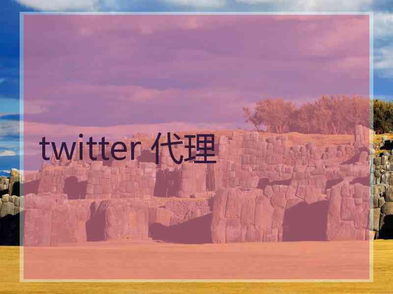 twitter 代理