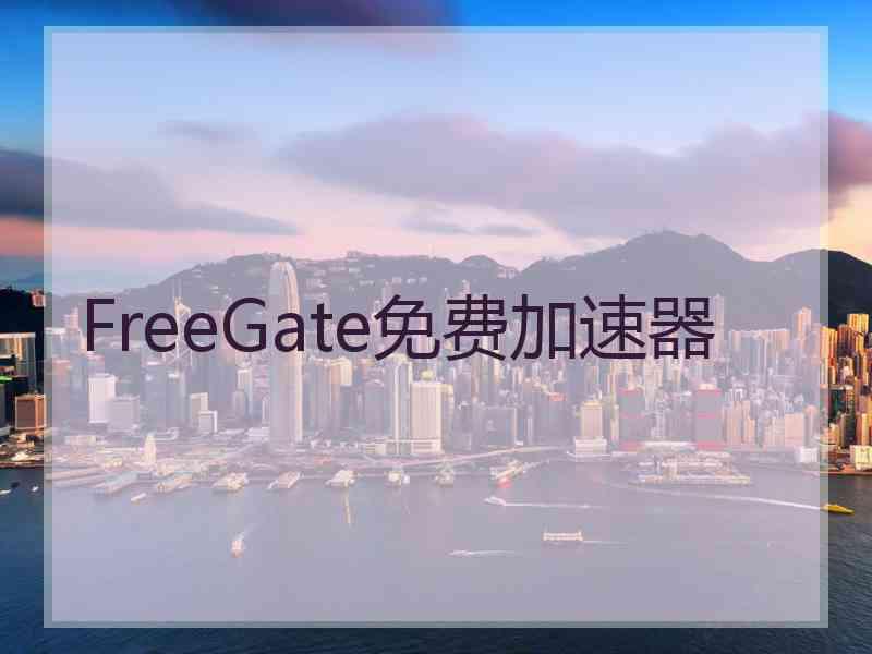 FreeGate免费加速器