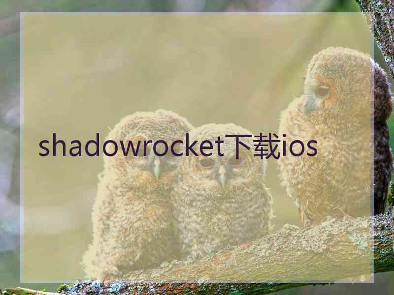 shadowrocket下载ios