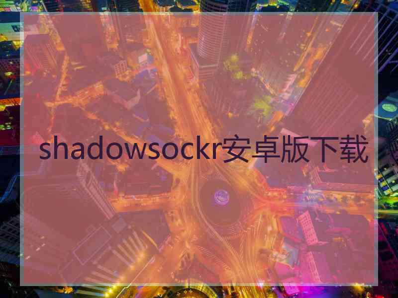 shadowsockr安卓版下载